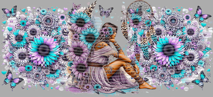 16oz Sunflower Girl-SU-84